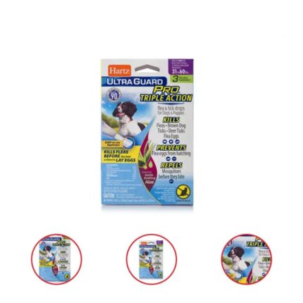 Hartz UltraGuard Pro with Aloe Flea & Tick Drops for Dogs 31-60 Pound 3 Monthly Treatments
