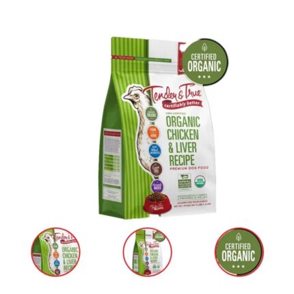 Tender & True Chicken & Liver Flavor Dry Dog Food Grain Free 4 Pound Bag