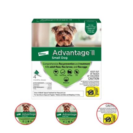 Advantage II Flea Prevention for Small Dogs 4 Dose Treatment