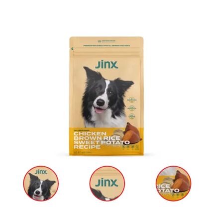 Jinx Chicken Brown Rice & Sweet Potato Dry Dog Food 4 Pound Bag (Pack Of 2)