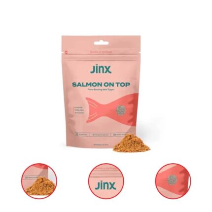 Jinx Salmon on Top Flavor Boosting Freeze Dried Meal Topper All Natural Dry Dog Food 3 Ounce Bag (Pack Of 2)