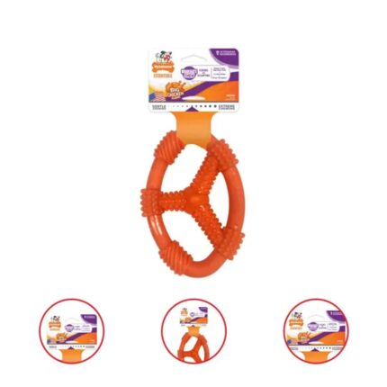 Nylabone Moderate Chew Flexible Oval Ring for Dogs Up to 35 Pound (Pack Of 2)