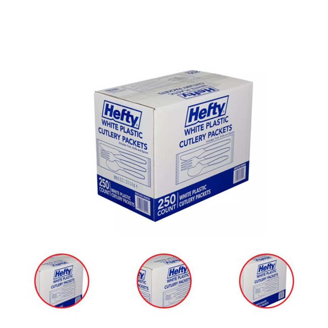 Hefty Wrapped Plastic Cutlery Combo Packs