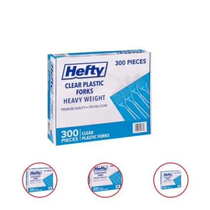 Hefty Clear Heavy Weight Plastic Forks (300 ct.)