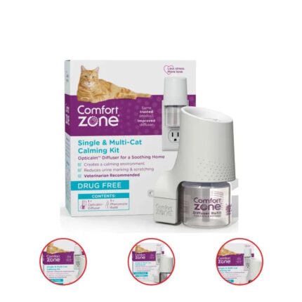 Comfort Zone Single & Multi Cat Calming Kit For A Soothing Home 1 PK White 1 Refill 48ml