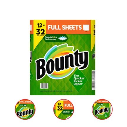 Bounty Full-Sheet Paper Towels, White (86 sheets/roll, 12 ct)