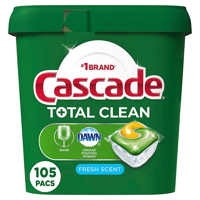 Cascade Total Clean ActionPacs, Dishwasher Detergent Pods