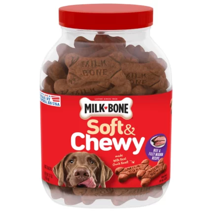 Milk-Bone Soft & Chewy Dog Snacks, Beef & Filet Mignon Recipe (37 oz.)