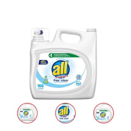 all Liquid Laundry Detergent Free Clear for Sensitive Skin (250 Ounce166 loads)