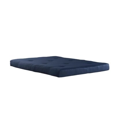 Futon Mattress Guest Spare Room Sofa Bed Full Size Couch Comfortable Blue