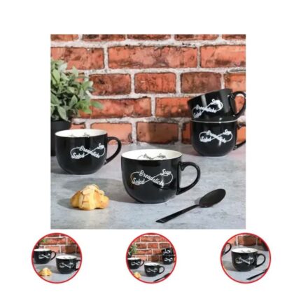 Babish 4-Piece Breadstick Latte Mug Set