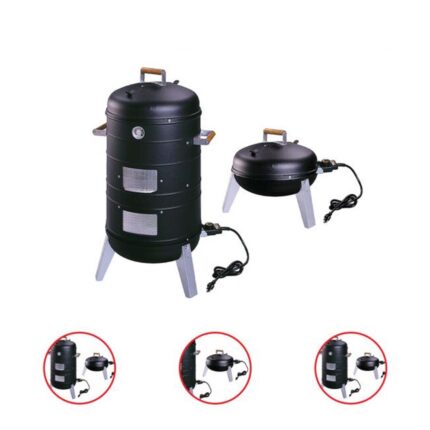 Americana 2-In-1 Electric Combination Water Smoker Charcoal Grill