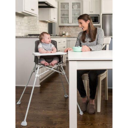 Regalo My Portable High Chair with Feeding Tray (Gray)