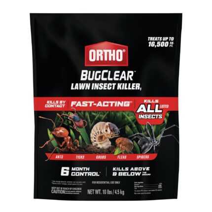 Ortho BugClear Lawn Insect Killer1 10 Pound Kills Insects By Contact (Pack of 2)