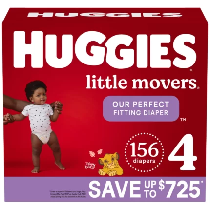 Huggies Little Movers Perfect Fitting Diapers 4 - 156 ct. (22-37 lb.)