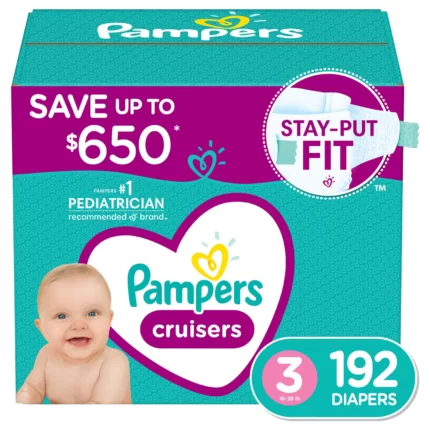 Pampers Cruisers Stay-Put Fit Diapers 3 - 192 ct. (16 - 28 lb.)