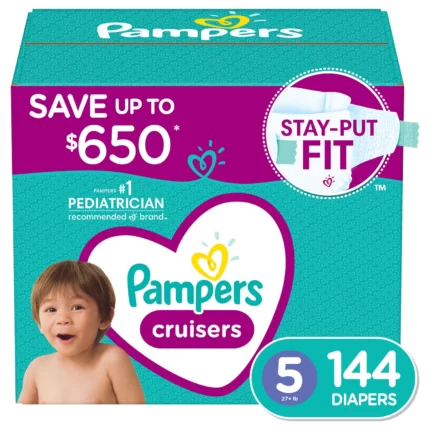 Pampers Cruisers Stay-Put Fit Diapers 5 - 144 ct. (27+ lb.)