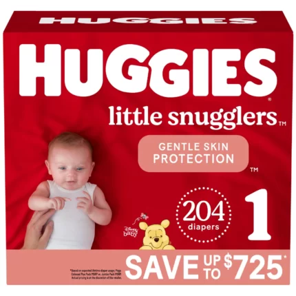 Huggies Little Snugglers Diapers 1 - 204 ct. (8 - 14 lbs.)