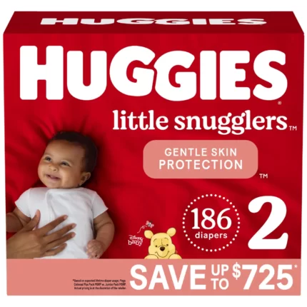 Huggies Little Snugglers Diapers 2 - 186 ct. ( 12 - 18 lbs.)