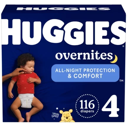 Huggies Overnites Nighttime Baby Diapers  4 - 116 ct. (22 -37 lb.)