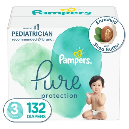 Pampers Pure Protection Diapers  3 - 132 ct. (16 - 28 lb.)