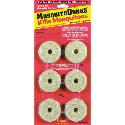 Mosquito Dunks Biological Mosquito Control Kills Mosquitoes Larvae (6 X 2 Pack)