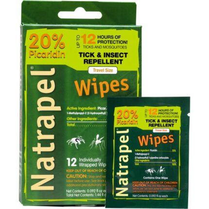 Natrapel Tick & Insect Repellent 12-hour Wipes 12/box (Pack of 2)