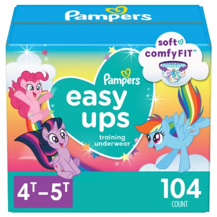 Pampers Easy Ups Training Pants Underwear for Girls 4T-5T - 104 ct. (37+ lb.)