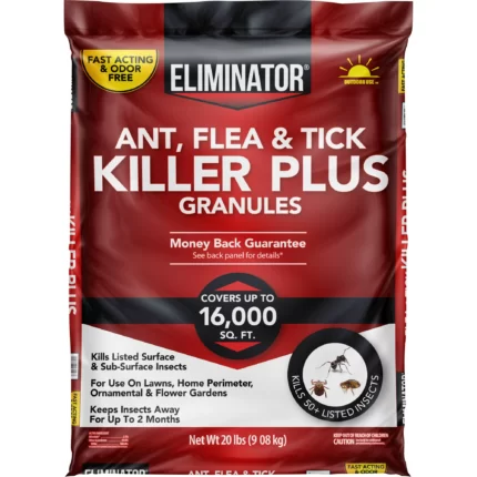 Eliminator Ant Flea & Tick Killer Plus Granules 20 Pound (Pack of 2)