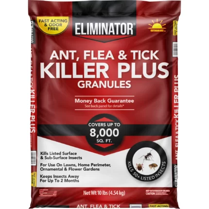Eliminator Ant Flea & Tick Killer Plus Granules 10 Pound (Pack of 3)