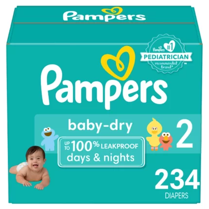Pampers Baby Dry One-Month Supply Diapers 2 - 234 ct. (12-18 lb.)