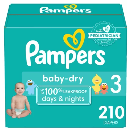 Pampers Baby Dry One-Month Supply Diapers  3 - 210 ct. (16-28 lb.)