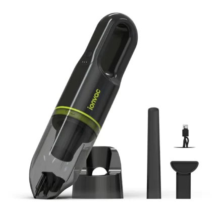 IonVac Lightweight Handheld Cordless Vacuum Cleaner USB Charging Multi-Surface Green