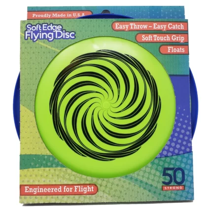 50 Strong Outdoor Soft Edge Flying Disc Floats in Water and Great for Lawn Games (Pack Of 2)