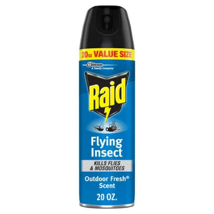Raid Flying Insect Killer 7 Insecticide Aerosol Spray Outdoor Fresh 20 Ounce (Pack of 3)
