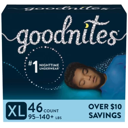 Goodnites Bedtime Underwear for Boys XL -46 ct. ( 95 - 140+ lb. )
