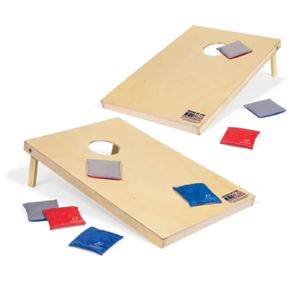 EastPoint Sports 2' x 3' Cornhole Boards  Natural Wood Bean Bag Toss Set with 8 Bean Bags