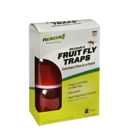 RESCUE! Reusable Indoor Fruit Fly Trap 2 Pack