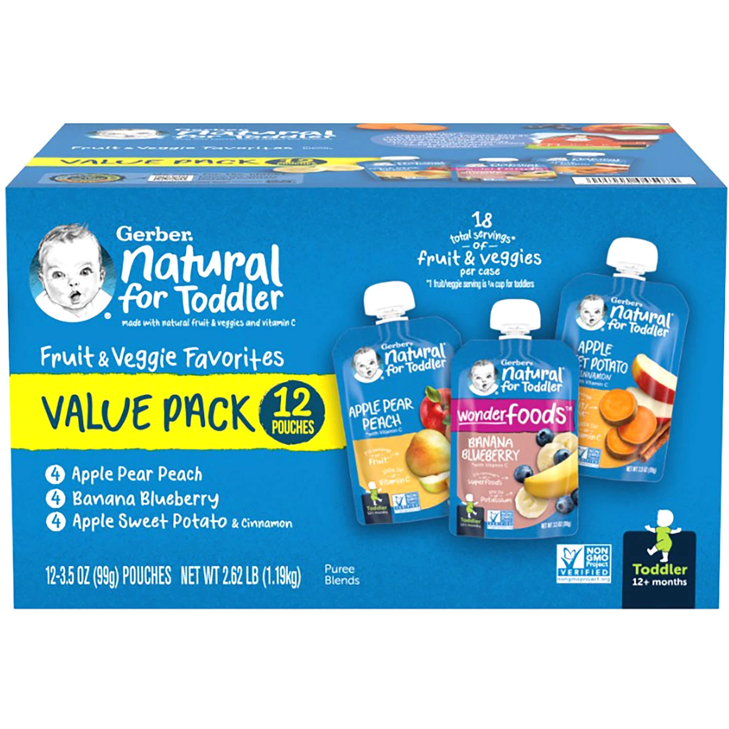Gerber Toddler Pouch Variety Pack