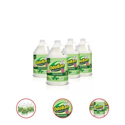 OdoBan Odor Eliminator and Disinfectant Concentrate Eucalyptus Scent 4 Pack