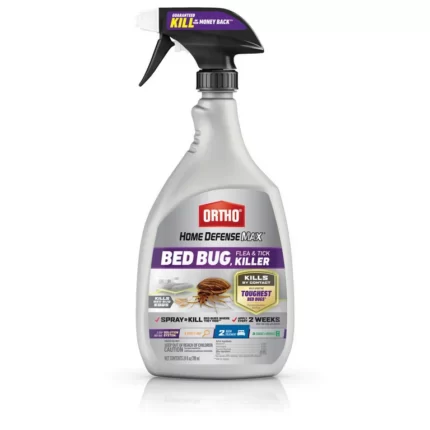 Ortho Home Defense Max Bed Bug Flea & Tick Killer 24 oz. Kills Bed Bugs (Pack of 2)