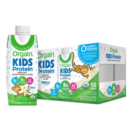 Orgain Kids Protein Organic Nutritional Shake, 8.25 fl. oz., 12 pk. - Vanilla