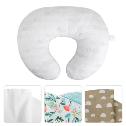 Boppy Perfect Breastfeeding Support Bundle + Accessories (Mint Floral & Tan Pebbles)