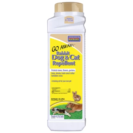 Bonide Go Away Dog & Cat Repellent Granules 1 Pound Ready to Use Keep Dogs off Lawn Garden Mulch & Flower Beds (Pack of 2)