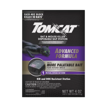 Tomcat Rat and Mouse Killer Disposable Bait Station - Advanced Formula (Pack of 2)