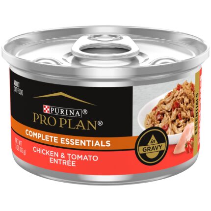 Purina Pro Plan Complete Essentials Wet Cat Food Chicken Tomato 3 Ounce Cans (24 Pack)