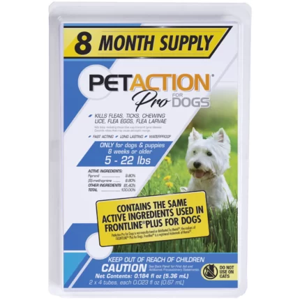 PetAction Pro for Dogs, 8 Doses (6 to 22 lbs.)