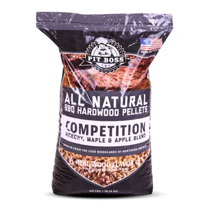 Pit Boss 100% All-Natural Hardwood Competition Blend BBQ Grilling Pellets 40 Pound Bag