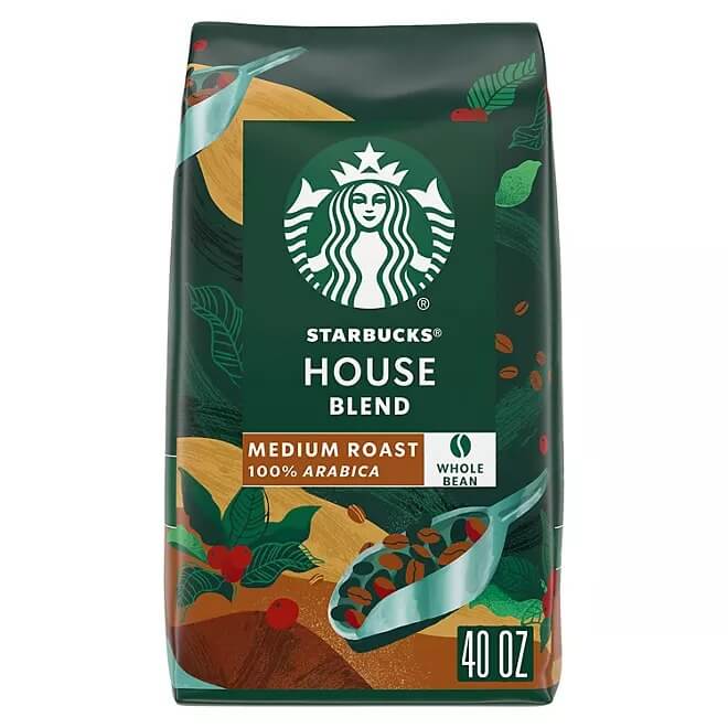 Starbucks House Blend Whole Bean Coffee