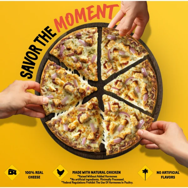 California Pizza Kitchen BBQ Chicken Thin Crust Pizza, Barbeque Sauce, 14.7 oz (Frozen) - Image 6